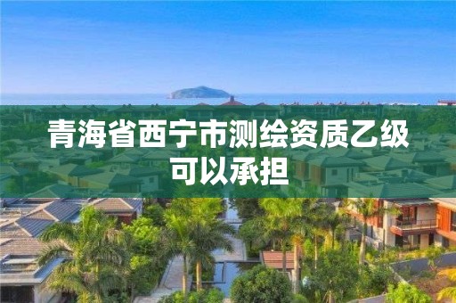 青海省西宁市测绘资质乙级可以承担 青海省西宁市测绘资质乙级可以承担