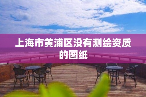 上海市黄浦区没有测绘资质的图纸