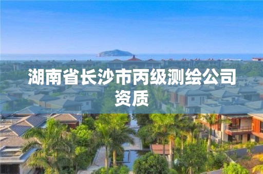 湖南省长沙市丙级测绘公司资质 湖南省长沙市丙级测绘公司资质