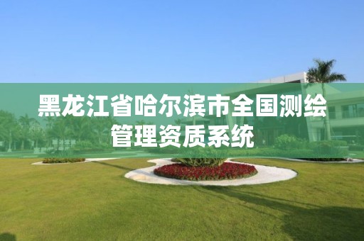 黑龙江省哈尔滨市全国测绘管理资质系统