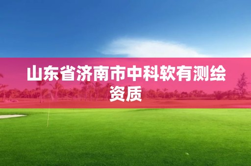 山东省济南市中科软有测绘资质