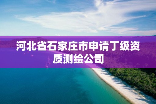 河北省石家庄市申请丁级资质测绘公司 河北省石家庄市申请丁级资质测绘公司
