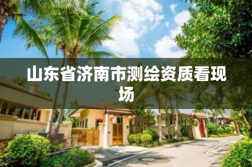 山东省济南市测绘资质看现场