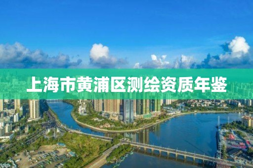 上海市黄浦区测绘资质年鉴