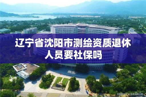 辽宁省沈阳市测绘资质退休人员要社保吗