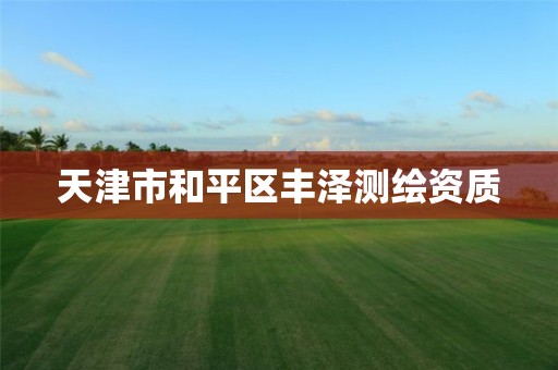 天津市和平区丰泽测绘资质