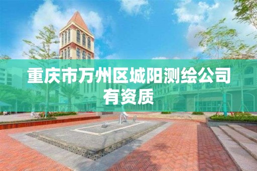 重庆市万州区城阳测绘公司有资质