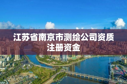 江苏省南京市测绘公司资质注册资金
