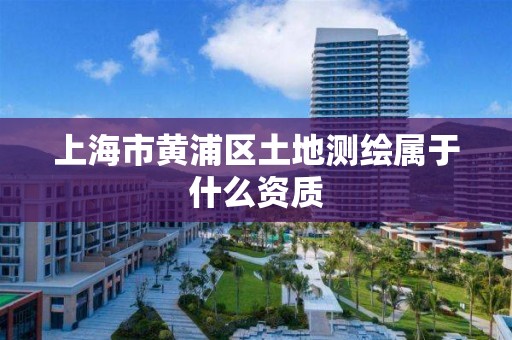 上海市黄浦区土地测绘属于什么资质 上海市黄浦区土地测绘属于什么资质