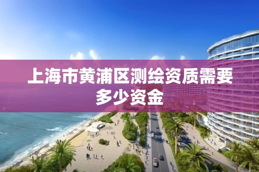 上海市黄浦区测绘资质需要多少资金