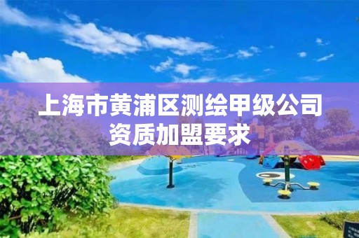 上海市黄浦区测绘甲级公司资质加盟要求