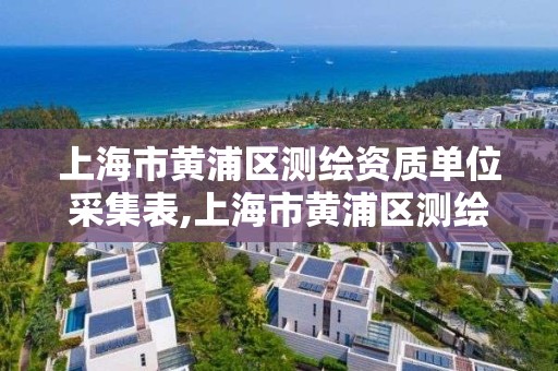 上海市黄浦区测绘资质单位采集表,上海市黄浦区测绘资质单位采集表下载 上海市黄浦区测绘资质单位采集表,上海市黄浦区测绘资质单位采集表下载