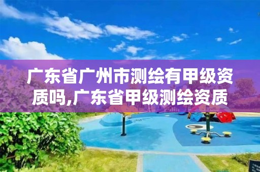 广东省广州市测绘有甲级资质吗,广东省甲级测绘资质单位有多少