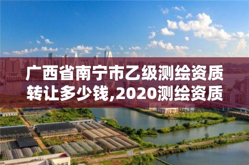 广西省南宁市乙级测绘资质转让多少钱,2020测绘资质乙级标准。