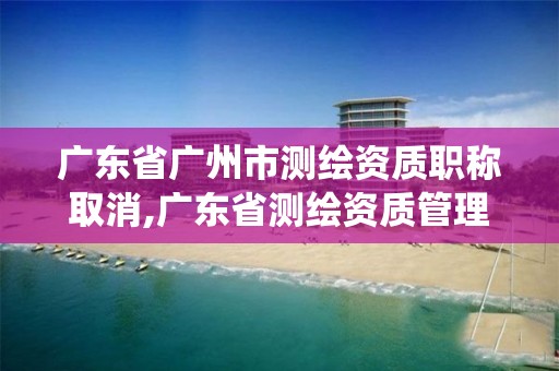 广东省广州市测绘资质职称取消,广东省测绘资质管理系统