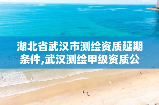 湖北省武汉市测绘资质延期条件,武汉测绘甲级资质公司