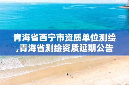 青海省西宁市资质单位测绘,青海省测绘资质延期公告