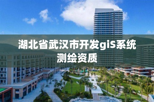 湖北省武汉市开发giS系统测绘资质