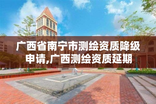 广西省南宁市测绘资质降级申请,广西测绘资质延期