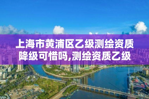 上海市黄浦区乙级测绘资质降级可惜吗,测绘资质乙级升甲级。