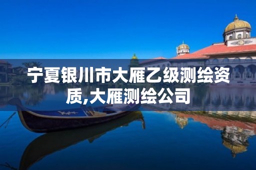 宁夏银川市大雁乙级测绘资质,大雁测绘公司