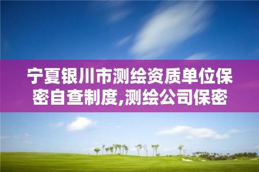 宁夏银川市测绘资质单位保密自查制度,测绘公司保密自查情况总结