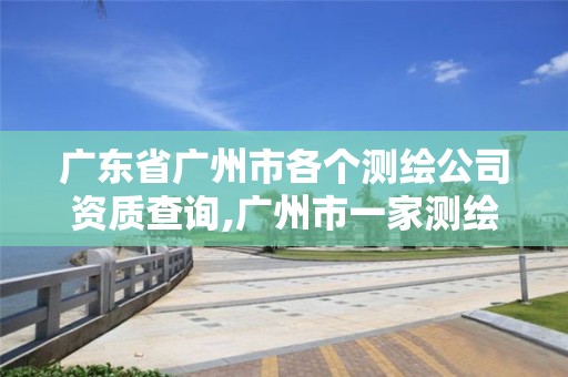广东省广州市各个测绘公司资质查询,广州市一家测绘资质单位