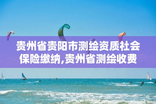 贵州省贵阳市测绘资质社会保险缴纳,贵州省测绘收费标准2017版