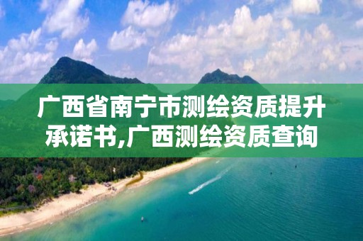 广西省南宁市测绘资质提升承诺书,广西测绘资质查询 广西省南宁市测绘资质提升承诺书,广西测绘资质查询