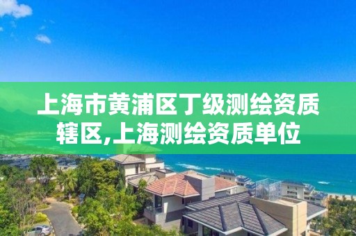 上海市黄浦区丁级测绘资质辖区,上海测绘资质单位