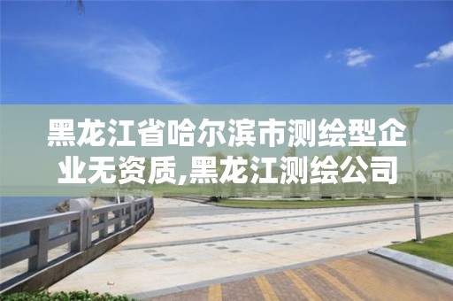 黑龙江省哈尔滨市测绘型企业无资质,黑龙江测绘公司乙级资质