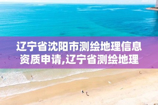 辽宁省沈阳市测绘地理信息资质申请,辽宁省测绘地理信息条例