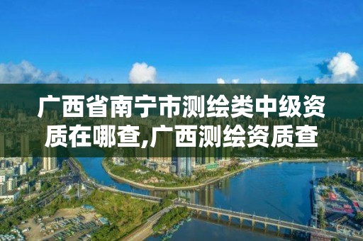 广西省南宁市测绘类中级资质在哪查,广西测绘资质查询