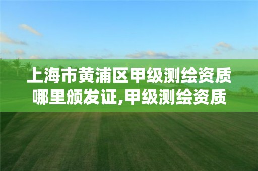 上海市黄浦区甲级测绘资质哪里颁发证,甲级测绘资质查询