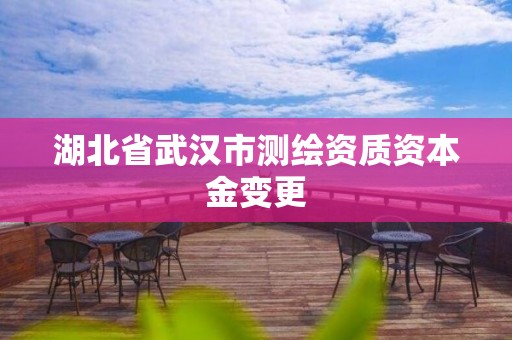 湖北省武汉市测绘资质资本金变更