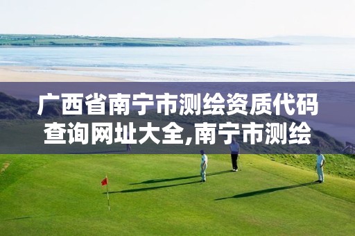 广西省南宁市测绘资质代码查询网址大全,南宁市测绘基准服务平台。