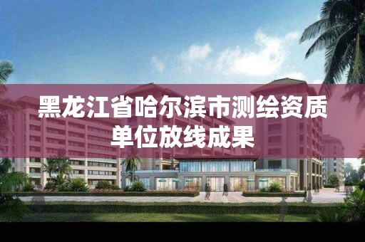 黑龙江省哈尔滨市测绘资质单位放线成果