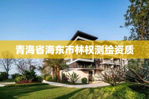 青海省海东市林权测绘资质