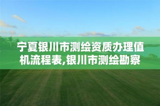 宁夏银川市测绘资质办理值机流程表,银川市测绘勘察院。