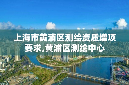 上海市黄浦区测绘资质增项要求,黄浦区测绘中心