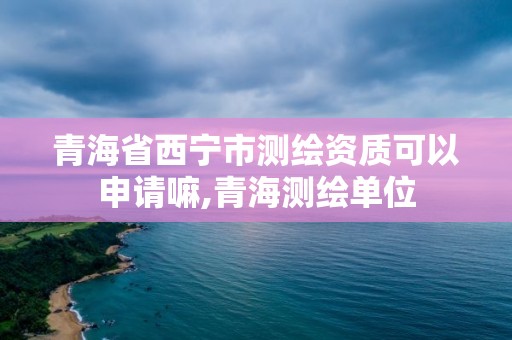 青海省西宁市测绘资质可以申请嘛,青海测绘单位