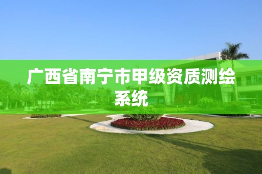 广西省南宁市甲级资质测绘系统