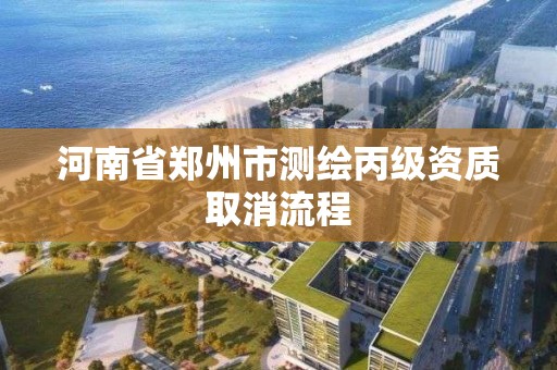 河南省郑州市测绘丙级资质取消流程