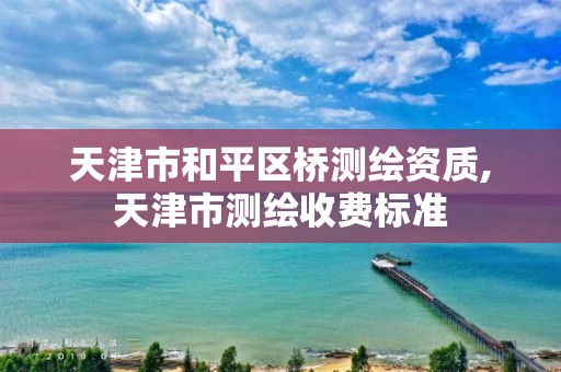 天津市和平区桥测绘资质,天津市测绘收费标准