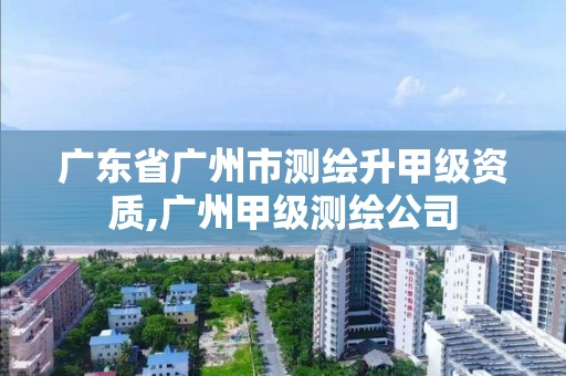 广东省广州市测绘升甲级资质,广州甲级测绘公司