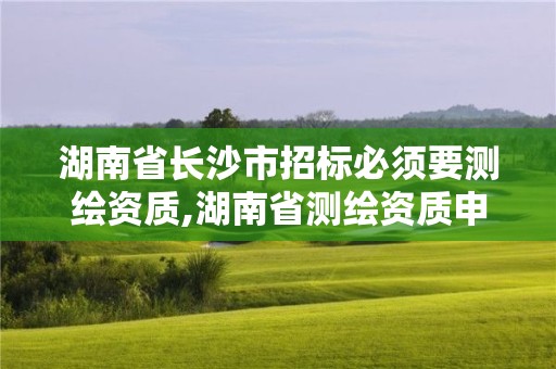 湖南省长沙市招标必须要测绘资质,湖南省测绘资质申请公示