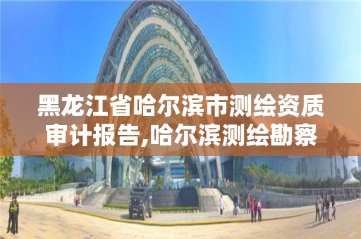 黑龙江省哈尔滨市测绘资质审计报告,哈尔滨测绘勘察研究院怎么样