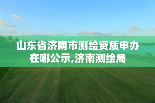 山东省济南市测绘资质申办在哪公示,济南测绘局