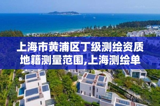 上海市黄浦区丁级测绘资质地籍测量范围,上海测绘单位。