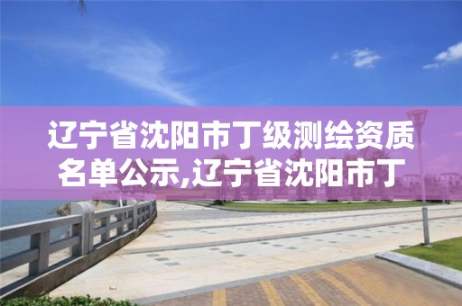 辽宁省沈阳市丁级测绘资质名单公示,辽宁省沈阳市丁级测绘资质名单公示时间